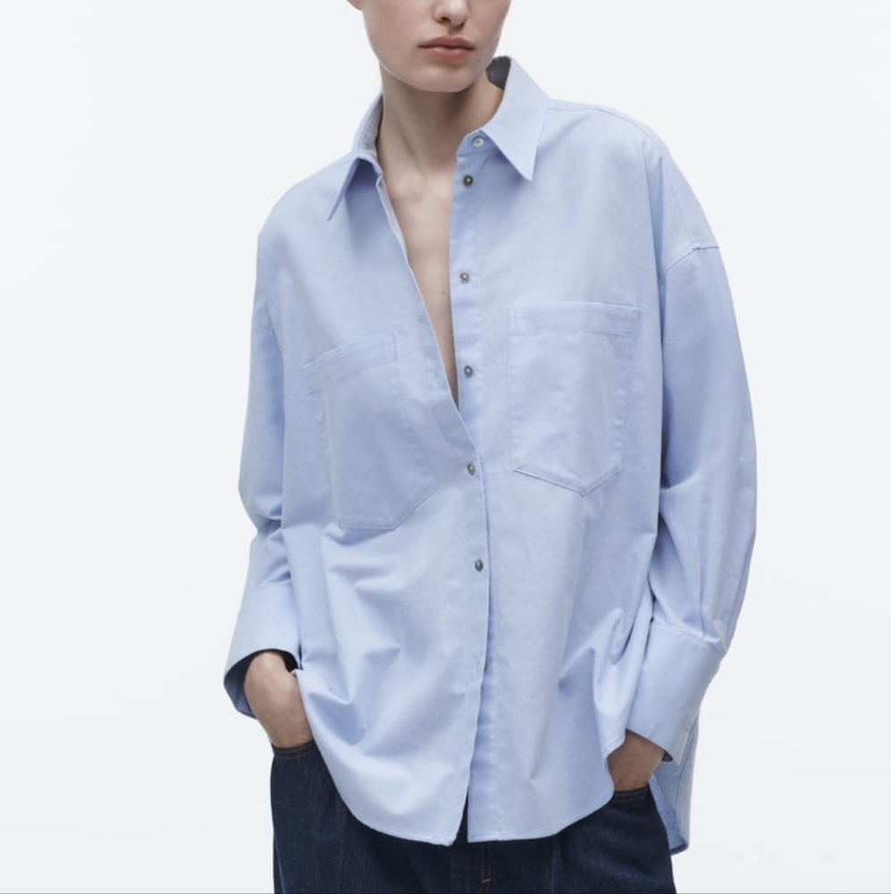 ZARA LIMITED EDITION OXFORD BUTTON DOWN SHIRT